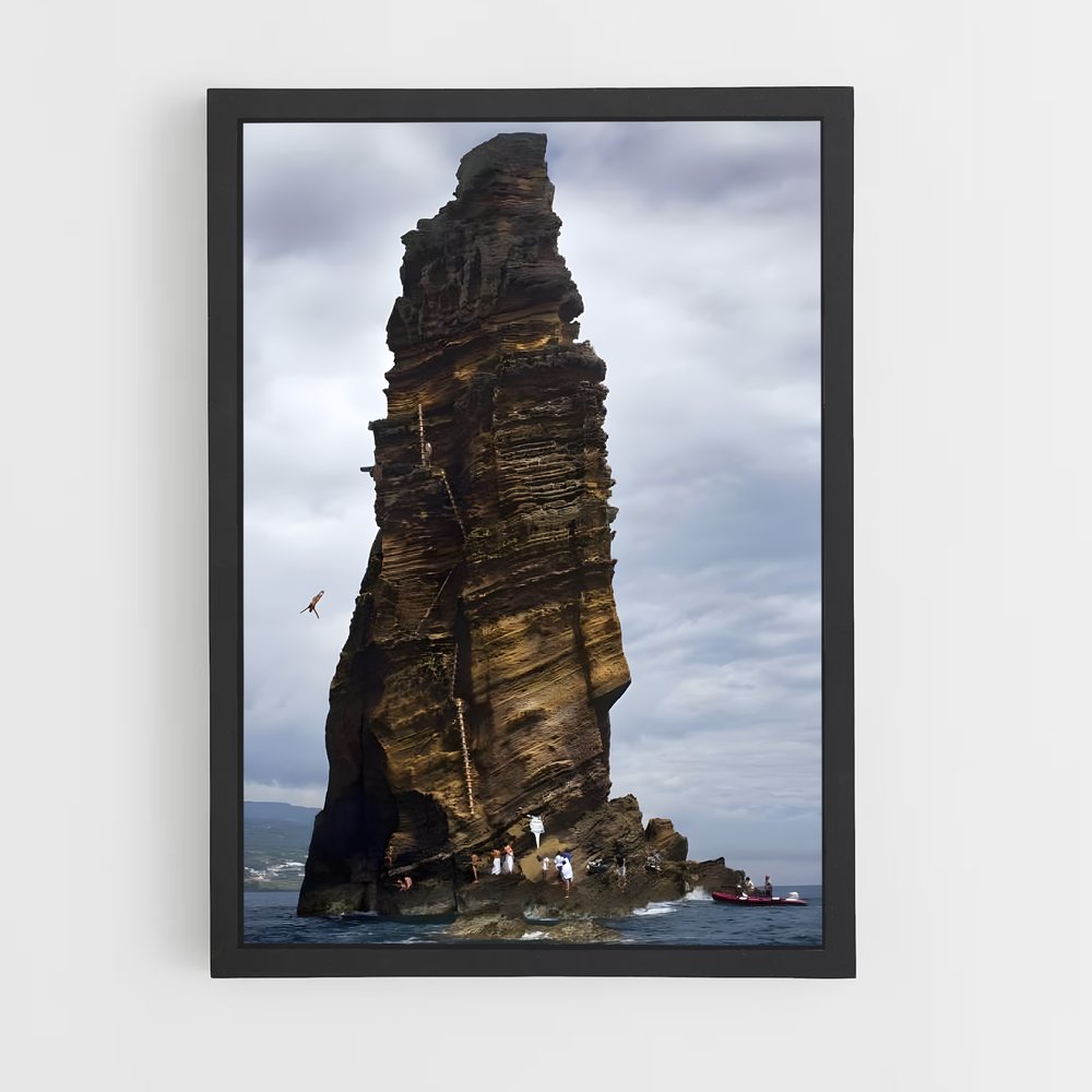 Poster Oasis Nautique – affiche Plongeon de falaise (vue 2)